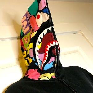 Auth BAPE Shark Hoodie Sz M